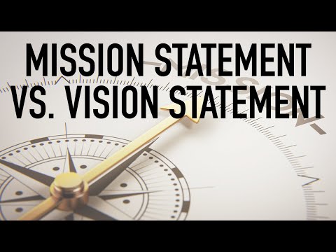 Mission Statement Vs. Vision Statement