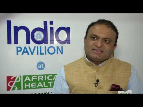 Indian High Commissioner launching Indian Pavilion at Africa Health 2018