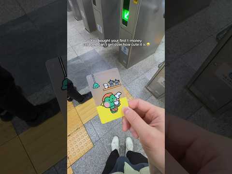 Cutest T-Money Card #seoul #seoulkorea