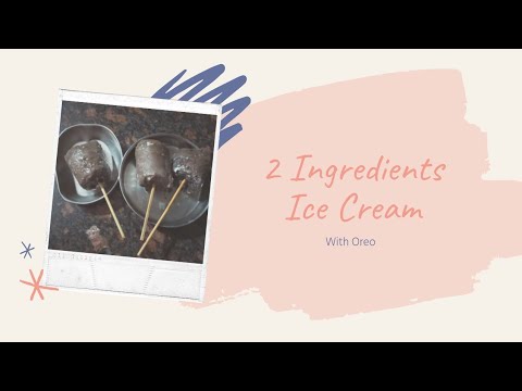 2 Ingredient's Oreo Ice Cream.//Srinidhi Shine//
