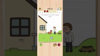 Brain Test 5 Level 68: Clean up the dog Walkthrough