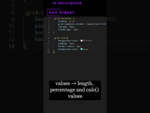 💻 CSS 23 preview 💻 row gap, column gap and gap properties 💻 #css #css3 #csscourse #html #html5 #grid