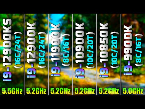 i9 12900KS vs i9 12900K vs i9 11900K vs i9 10900K vs i9 10850K vs i9 9900K | PC Gameplay Tested