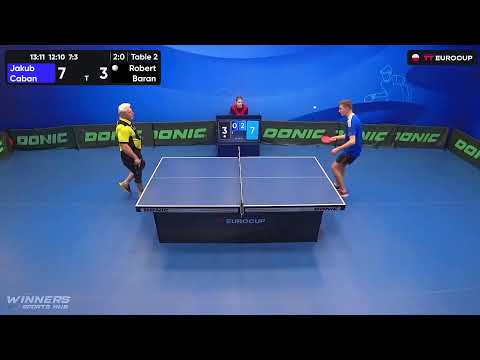 18:50 Jakub Caban 3:0 Robert Baran 16.10.2023 | TT Euro.Cup Poland Master.