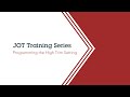 SensorSwitch™ JOT Training Series: High Trim Setting