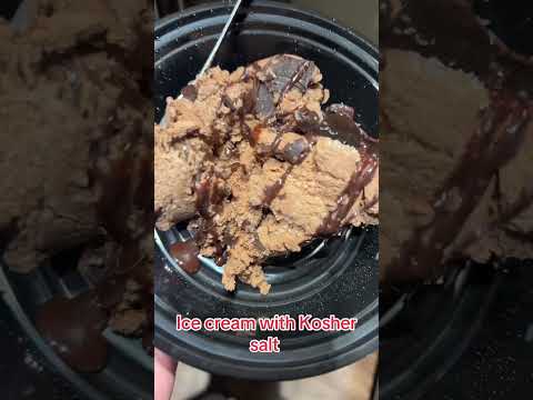 Ice cream with Kosher salt #icecream #koshersalt #myfavorite #icecreamday #nc #clt #snack #fy