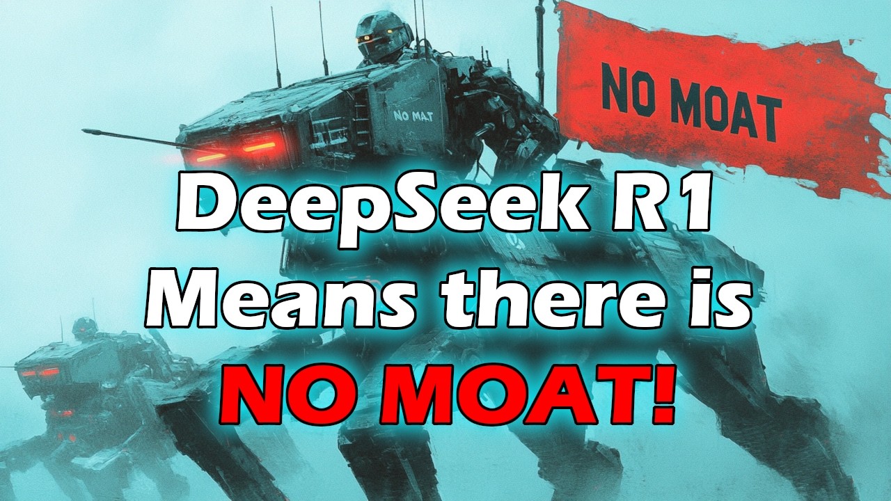 DeepSeek R1 just caught up with OpenAI's o1 - There is no moat! What does this mean?