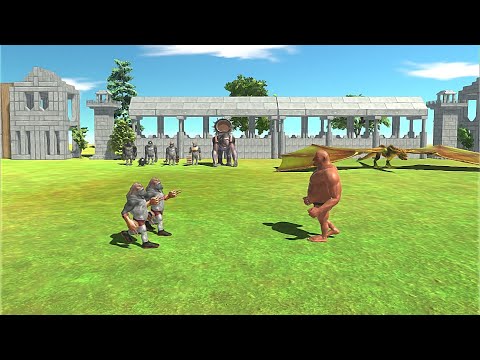 2 VS 1 MUTANT PRIMATES VS FANTASY  - Animal Revolt Battle Simulator