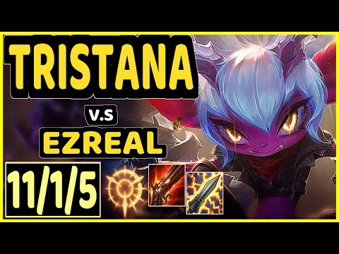STIXXAY (TRISTANA) vs EZREAL - 11/1/5 KDA BOTTOM ADC CHALLENGER GAMEPLAY - NA