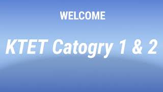 KTET Category 1 & 2 Final preperation class Part 1 | ktet psychology | Ktet 1 | ktet 2