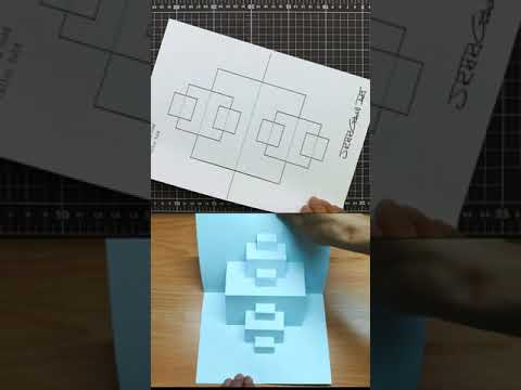 Kirigami Tutorial｜Paper Art｜Origami Art｜Kirigami Art｜Pop Up Card 63 #Shorts