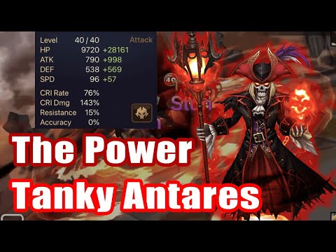 【Summoners War | Curry's RTA】The Power Hyper Tanky Antares, Is it strong without atk?