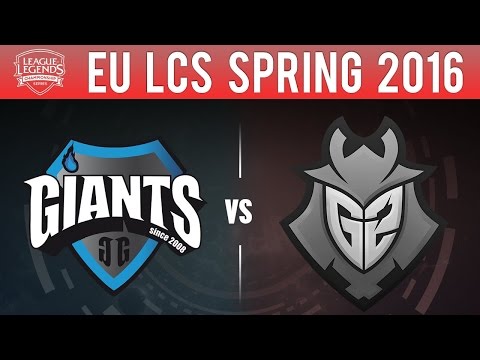 GIA vs G2 Esports - League Of Legends S6 EU LCS Spring 2016