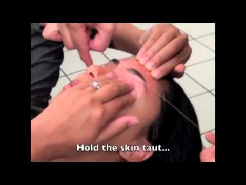 How facial threading is done