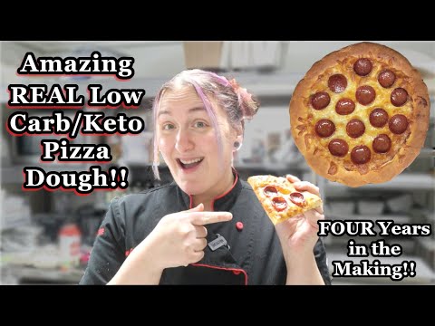 The Ultimate Soft and Chewy Keto Pizza Crust!!- GF & 36g Protein!