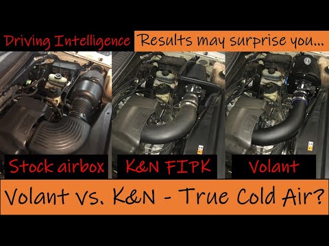 Are Cold Air Intake Filter Systems Worth It? Volant vs K&N: True Cold Air? Results may surprise you