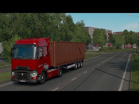 ETS2 1.36 - Renault T Range 440 - Trip: Västerås - Narva