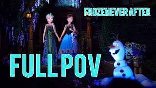 Frozen Ever After low light ride-through POV in Norway Pavilion at Epcot