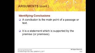 ELC501 - Deductive, Inductive Reasoning & Assumptions in Arguments