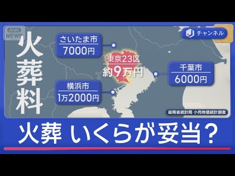 高すぎる東京の火葬料金　いくらが妥当？都庁で初の検討会【スーパーJチャンネル】(2026年6月4日)