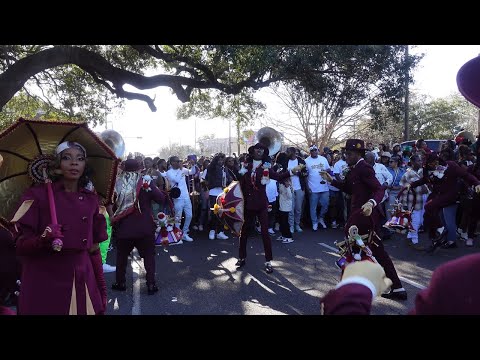 New Orleans Second Line | Dumaine Street Ladies Auxiliary | 6th Ward Steppers 2024