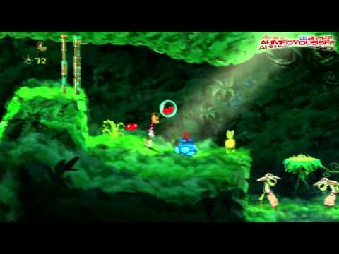 Rayman Origins PC HD Walkthrough part 1: It`s a Jungle Out There... & Geyser Blowout