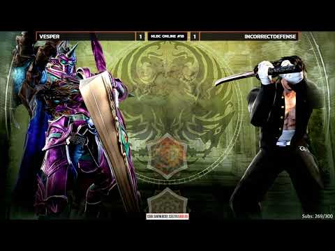 Soulcalibur VI @ NLBC Online #18 - Vesper vs IncorrectDefense - WINNERS FINALS [4K/60fps]