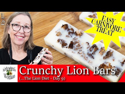Crunchy Lion Bars ! Lion Diet Day 10 - Super Easy High Fat Carnivore Diet Snack
