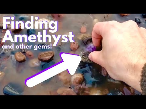 image-What type of rock is amethyst found in?
