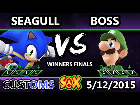 S@X Customs - MVG WS | Boss (Luigi) Vs. NS | Seagull (Sonic) SSB4 WF - Smash Wii U - Smash 4