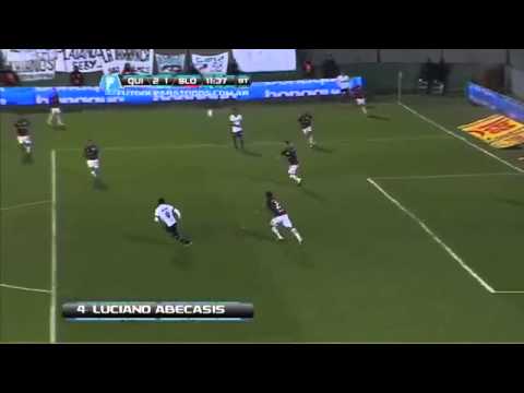 Gol de Abecasis  Quilmes 3   San Lorenzo 2  Fecha 4  Torneo Inicial 2013  Fútbol Para Todos