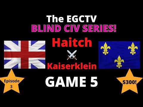 AOE 3 (DE) Haitch vs Kaiserklein! Blind Civ Series $300 Match - GAME 5!