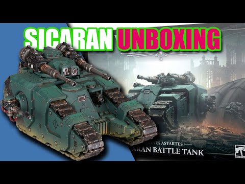 Unboxing Warhammer : A Look at the Horus Heresy Sicaran! (again!)