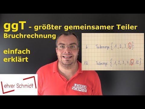 GCD - greatest common divisor | Fractions - simply explained | Lehrerschmidt