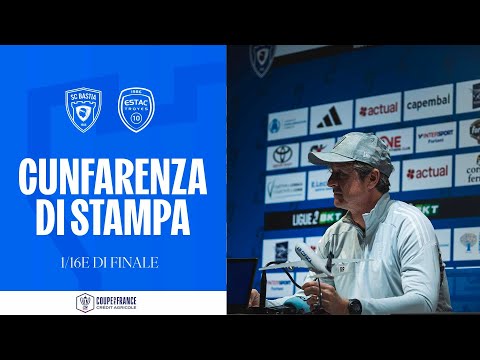 SC Bastia - ESTAC Troyes: Press conference by Réginald Ray