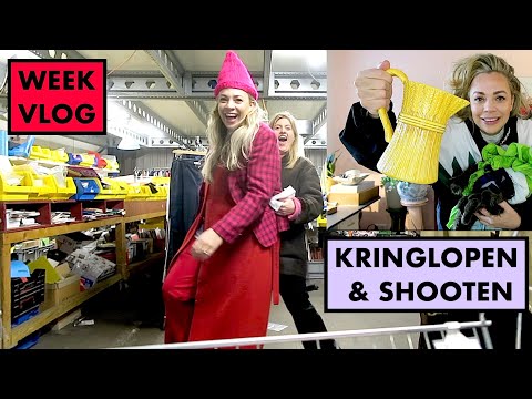 vintage shoppen Gideon italiaander en shooten met Sanne. WEEKVLOG