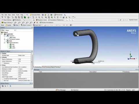 Mesh Generation and Assigning Boundary Conditions in Ansys CFX