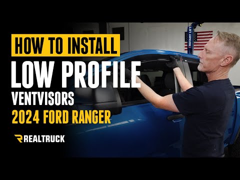 How to Install AVS® Low Profile Ventvisor® Window Deflectors on a 2024 Ford Ranger