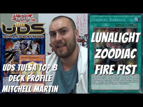 Yugioh UDS Tulsa 2020 Top 8 Deck Profile - Lunalight Zoodiac Fire Fist - Mitchell Martin