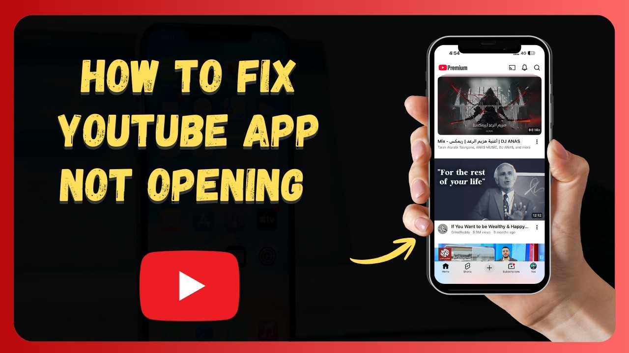 How to Fix YouTube App Not Opening 🚪 [New 2026 Update]
