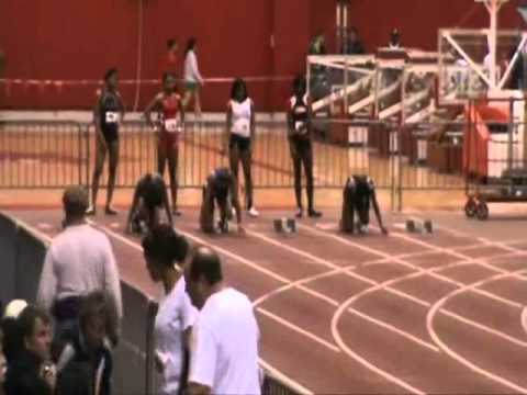 2011 Carl Lewis Indoor Open   60m Dash   Girls Semi Finals   Heat 3