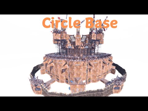 Rust Circle Base | Anti-Siege Large Group Base Design | Rust Base Building 2024 |