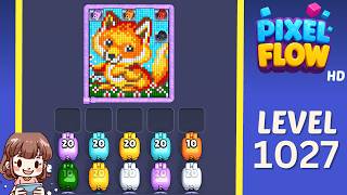 Pixel Flow Level 1027 Solution Walkthrough