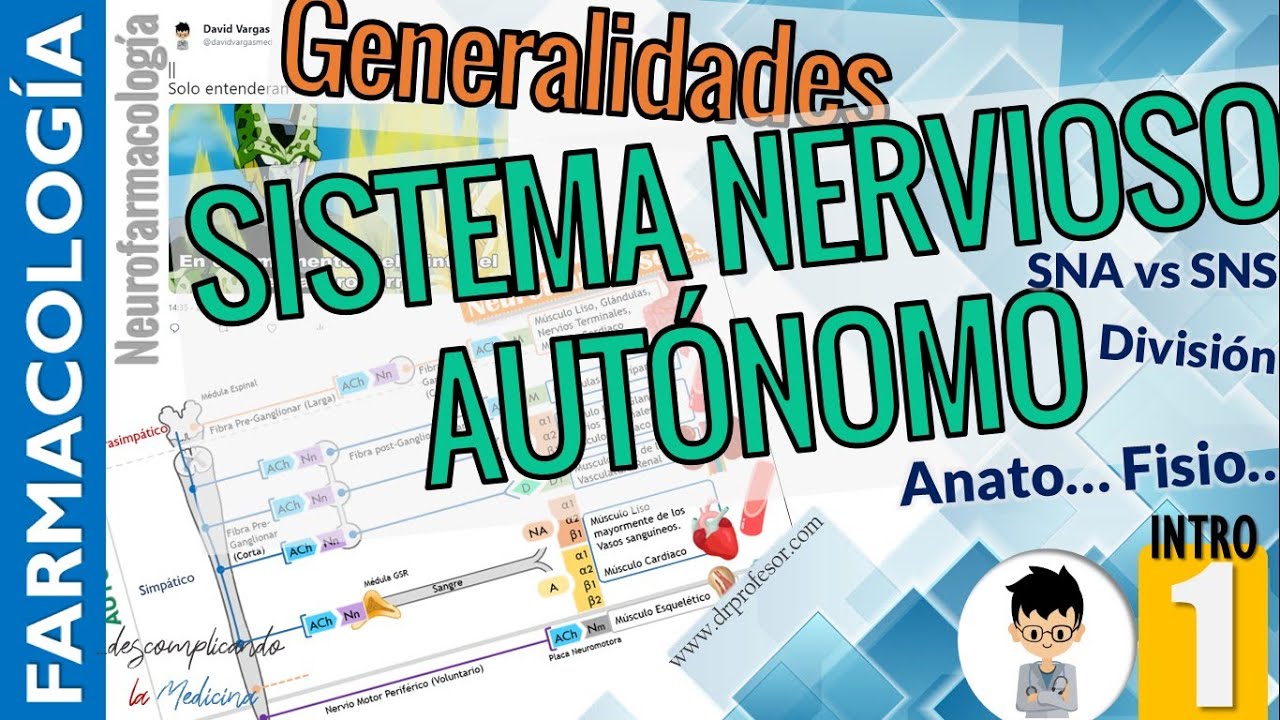 FARMACOLOGÍA del SISTEMA NERVIOSO AUTONOMO, Completo..!!  - INTRODUCCIÓN a la NEUROFARMACOLOGÍA |P1