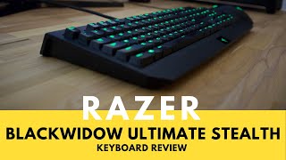 Video thumbnail for Razer BlackWidow Ultimate Stealth (2016) Keyboard by The Tech Junkie