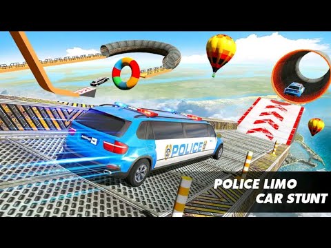 Police Limo car stunts GT Racing : ramp car stunts 👍awesome