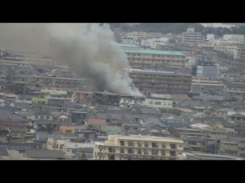 YouTube Video アパート火災で2人けが…容体は不明　消火活動続く　浜松市中央区