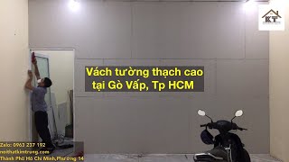 Làm vách tường thạch cao
