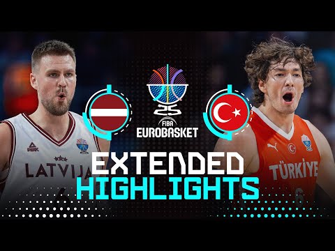 Latvia 🇱🇻 vs Türkiye 🇹🇷 | Extended Highlights | FIBA EuroBasket 2025