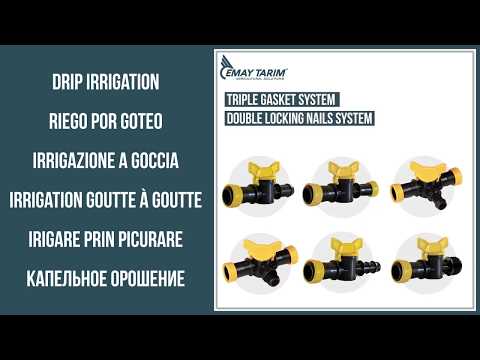 TAPE (FLAT) DRIP IRRIGATION PIPE VALVES